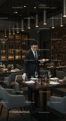 Sophisticated Dining Experience with Professional Waiter Service