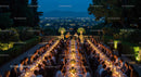 Elegant Outdoor Dinner with Candlelight and City View