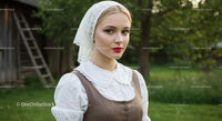 Portrait of a Woman in Traditional Attire Outdoors