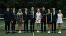Formal Group Portrait on Tennis Court