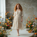 Model in Butterfly Wings on Floral Runway Show