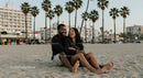 Happy Couple Enjoying a Fun Day at the Beach