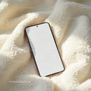 Smartphone on a Soft Cream Blanket