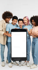 Diverse Group Excited by Large Smartphone Innovation