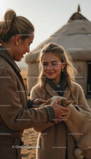 Warm Smiles and Connection in Autumn Setting