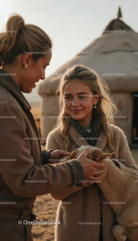 Warm Smiles and Connection in Autumn Setting