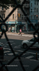 Urban Intersection with Pedestrians and Traffic Lights
