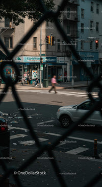 Urban Intersection with Pedestrians and Traffic Lights