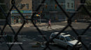 Urban Street Scene with Pedestrian and Crosswalk