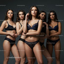 Elegant Women in Lingerie Fashion Portrait