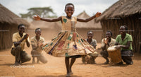Joyful Dance Celebration in African Village