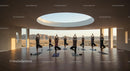Sunrise Yoga Class with Mountain View and Open Sky