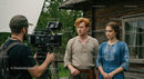 Actors in Historical Costumes on a Film Set
