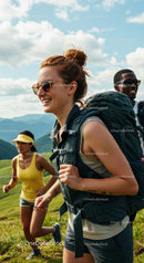 Group of Hikers Enjoying a Mountain Adventure