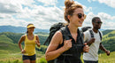 Group of Friends Enjoying a Scenic Mountain Hike
