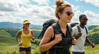 Group of Friends Enjoying a Scenic Mountain Hike