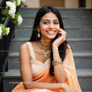 Smiling Woman in Elegant Traditional Indian Attire