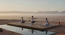 Relaxing Yoga Session at Desert Sunrise