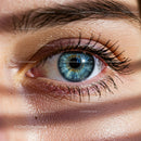 Close-Up of a Blue Eye with Detailed Iris