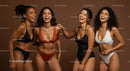 Joyful Group of Diverse Women in Stylish Swimwear