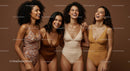 Joyful Group of Women in Stylish Swimwear