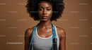 Confident Woman with Jump Rope Ready for Workout