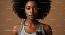 Confident Woman with Jump Rope Ready for Workout