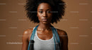Confident Woman with Jump Rope Ready for Workout