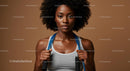 Confident Woman with Jump Rope Ready for Workout