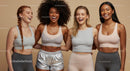 Diverse Women in Trendy Activewear Smiling Together