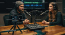 Professional Podcast Recording Session with Hosts