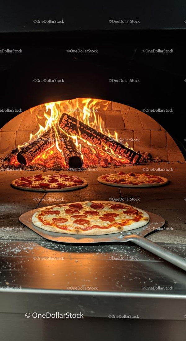 Pizze Pepperoni Pieczone w Piekarniku Opalanym Drewnem