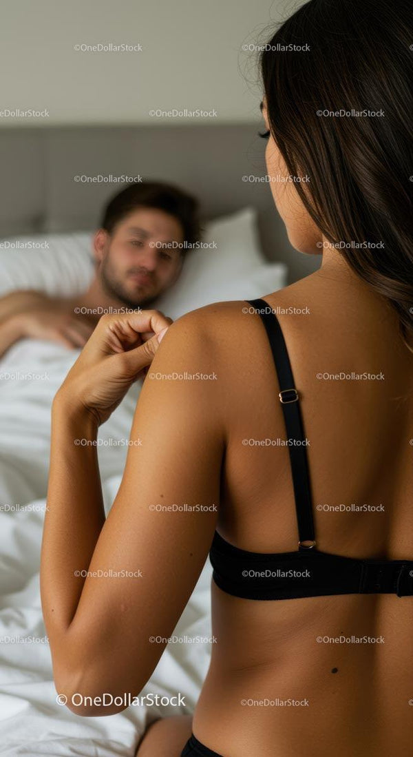 Couple Enjoying a Relaxed Morning in Bed