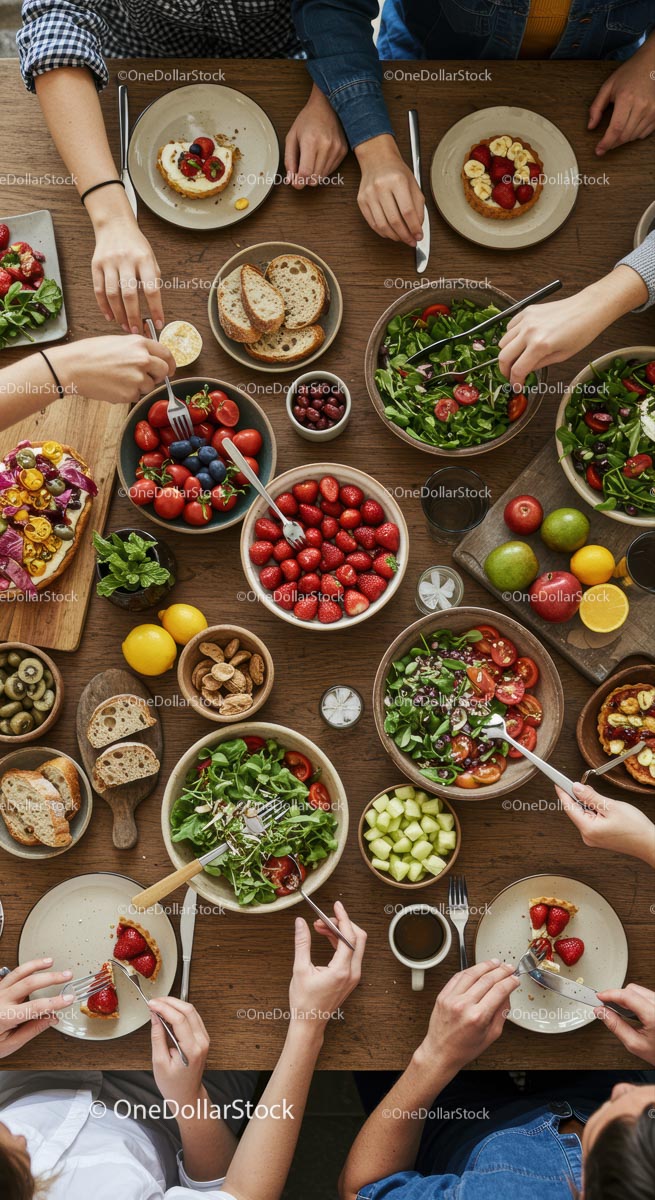 Vibrant Summer Salad and Fruit Feast