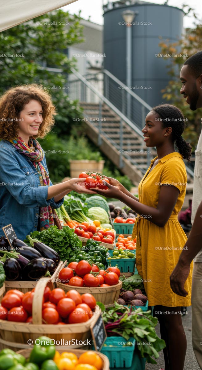 Local Farmers Market with Fresh Organic Produce