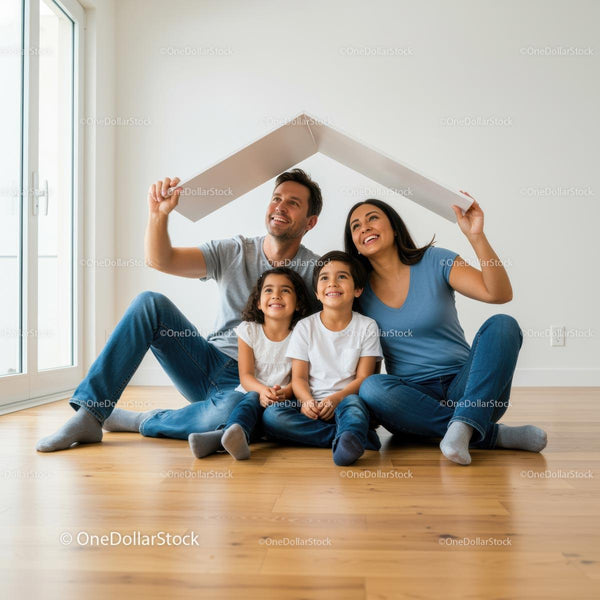 Happy Family Creating New Memories in Their Cozy Home
