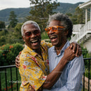 Joyful Seniors Laughing Together Outdoors