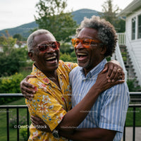 Joyful Senior Friends Enjoying a Summer Day Outdoors