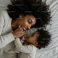 Happy Mother and Child Sharing a Tender Moment