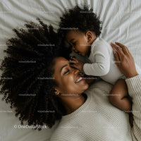 Happy Mother and Child Sharing a Tender Moment