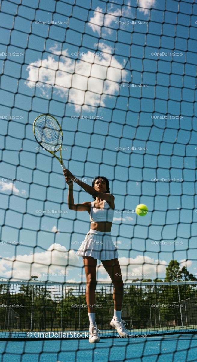 Female Tennis Player on a Sunny Day