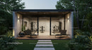 Luxury Home Gym Surrounded by Lush Greenery