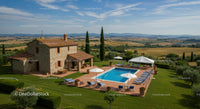 Rustic Tuscany Villa with Pool and Countryside View