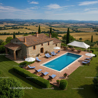 Tuscan Villa with Pool Overlooking Rolling Hills