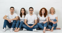 Diverse Group of Young Adults in Casual Attire