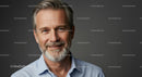 Confident Mature Man in Business Casual Attire