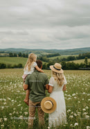 Family Enjoying Scenic Countryside in Summer