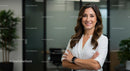 Confident Businesswoman in Modern Office Setting
