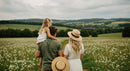 Family Enjoying a Scenic Walk in the Countryside
