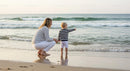 Mother and Child Enjoying a Day at the Beach